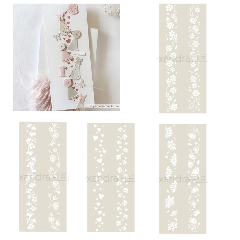 

Miracles Flower Stripe Magic Love heart Metal Cutting Dies Silicone Stamps Scrapbooking Stencil Photo Album Card DIY Paper