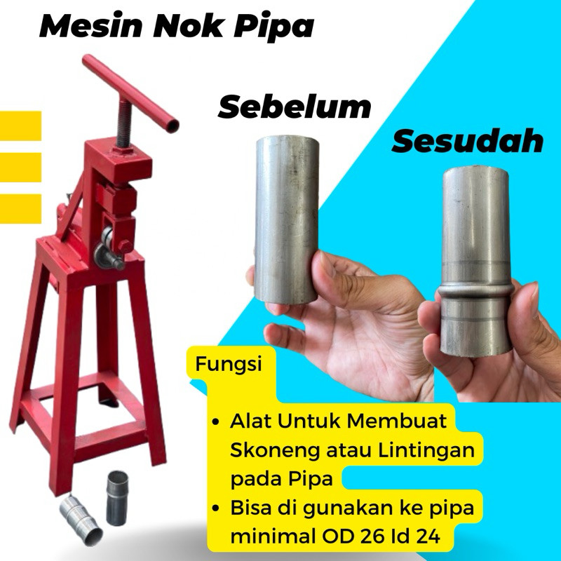 Alat Lintingan Pipa Mesin Nok Pipa Stainless Alat Sekoneng Pipa Besi
