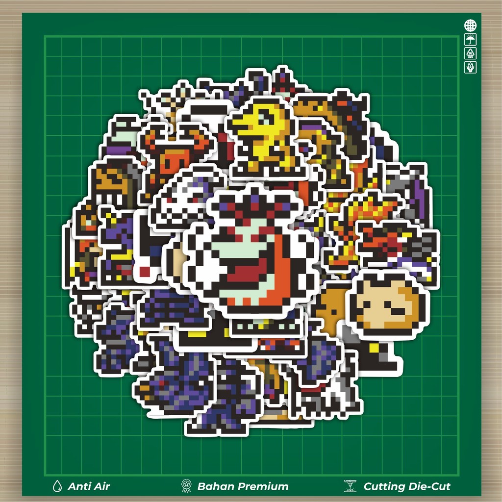 

HOT 50 PCS STIKER Stiker Pixel Digimon V2 Stiker Fashion Cars Decal Dingin Kartu Album Custom Vinyl Anti Air- Sticker Aesthetic Buku Journal Koper Casing HP Tablet Laptop Helm Motor Botol Minum