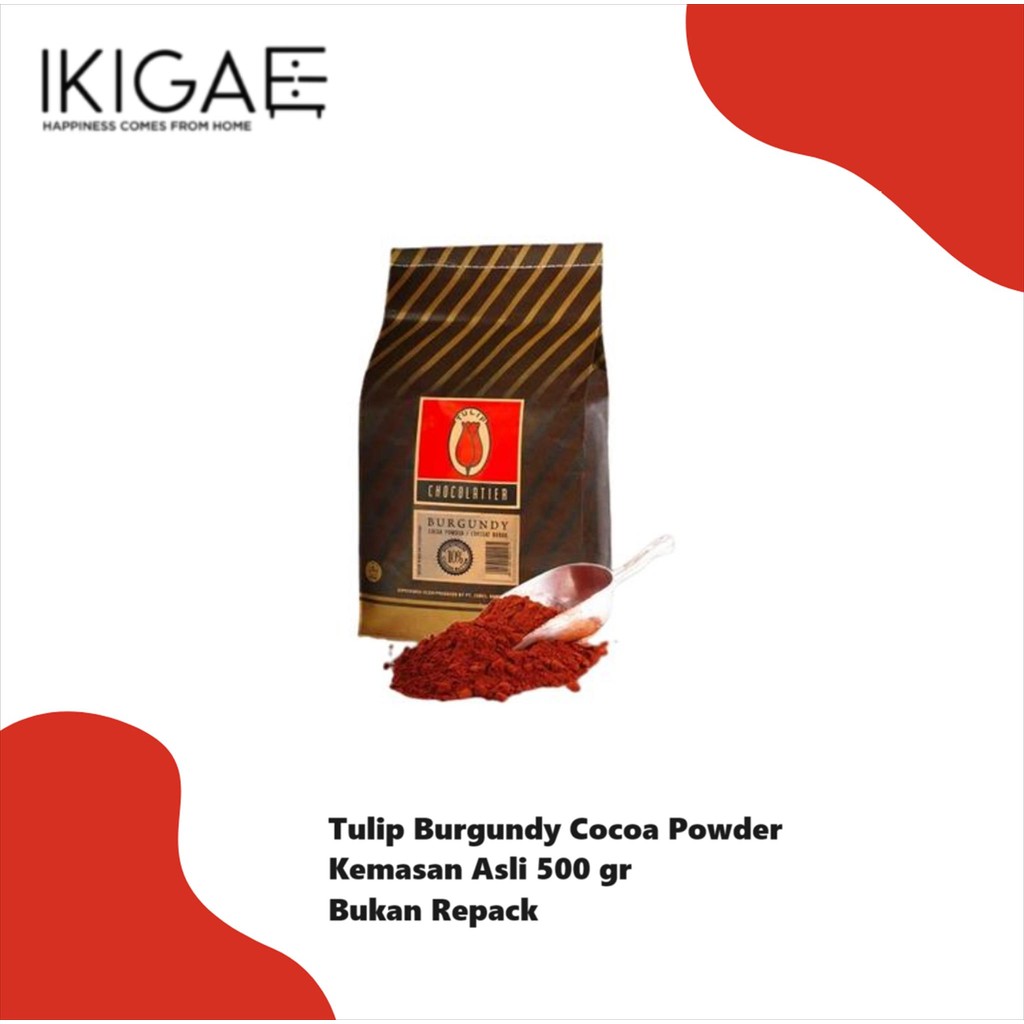 

TULIP BURGUNDY COCOA POWDER / COKELAT BUBUK 500 GR