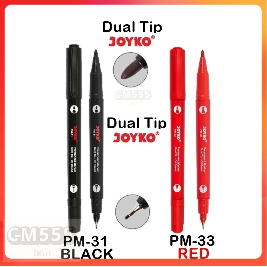 

Spidol Joyko Permanen Dual Tip 2in1