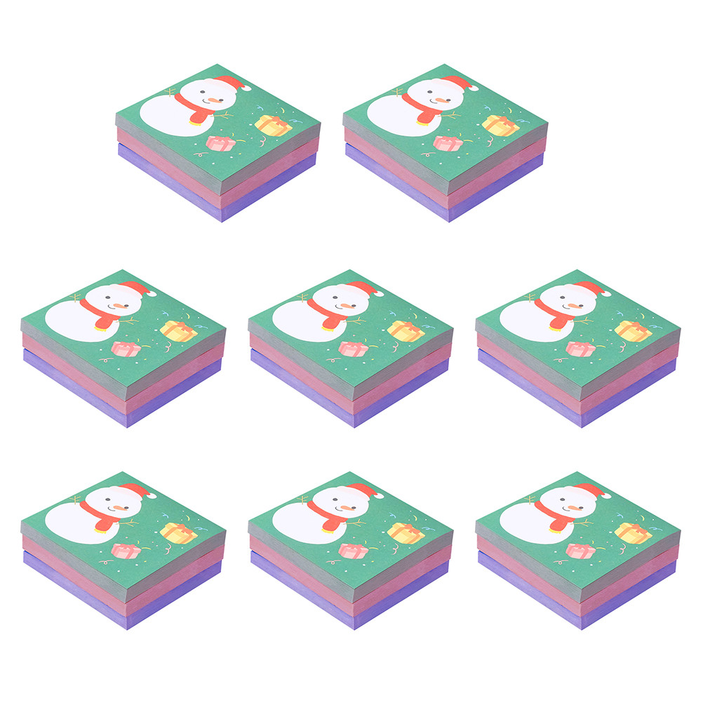 

8Pcs Self Adhesive Memo Pad Cartoon Message Lovely Office Supplies Smooth Writing Portable Paper