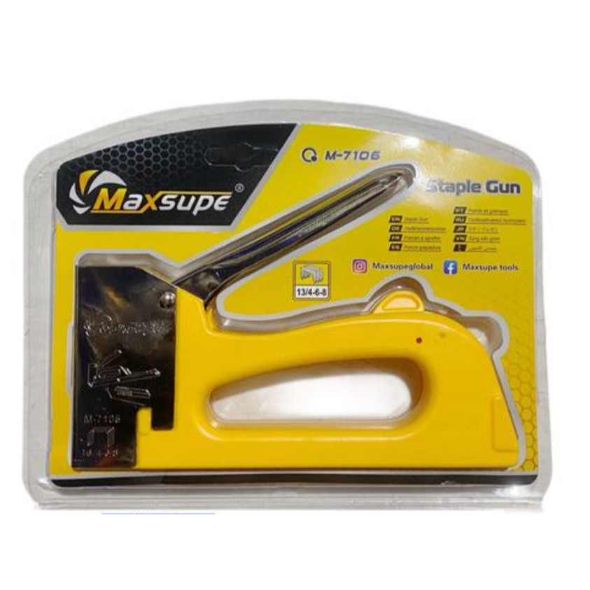 

MAXSUPE Staples Tembak Staples Gun Cekrekan Gun Tacker Staples Gun Serbaguna / Staples Tembak Jok Motor