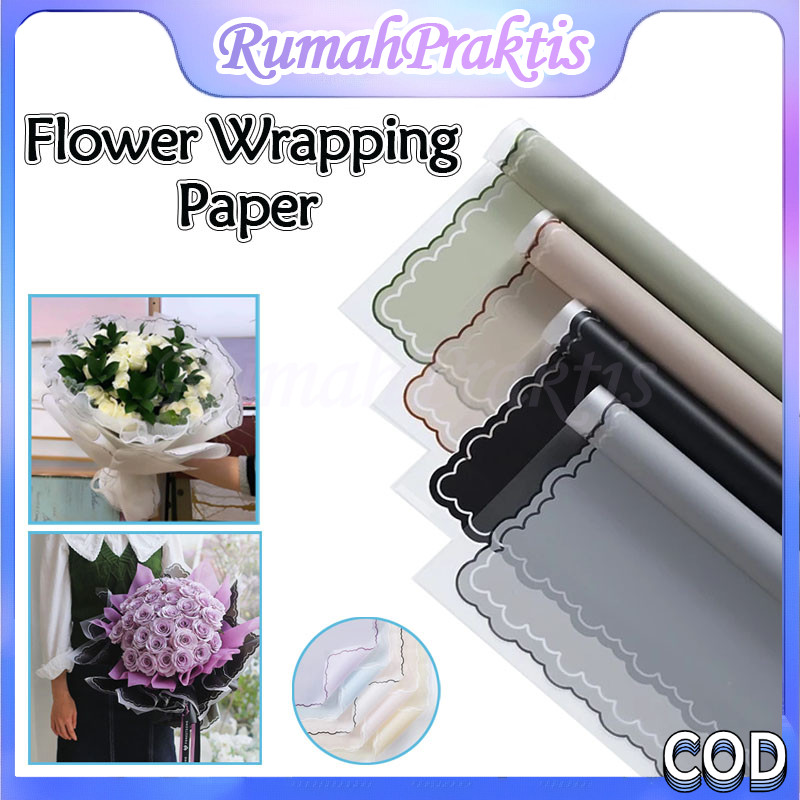 

flower paper cellophane cloud lace border/flower wrapping list cloud premium paper florist buket bunga / renda kertas buket bunga florist cellophane/