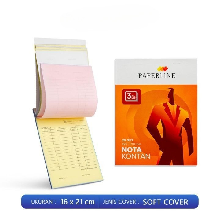 

Paperline Buku Nota Kontan Besar 3 ply B3 NCR 160 x 210 mm - MY