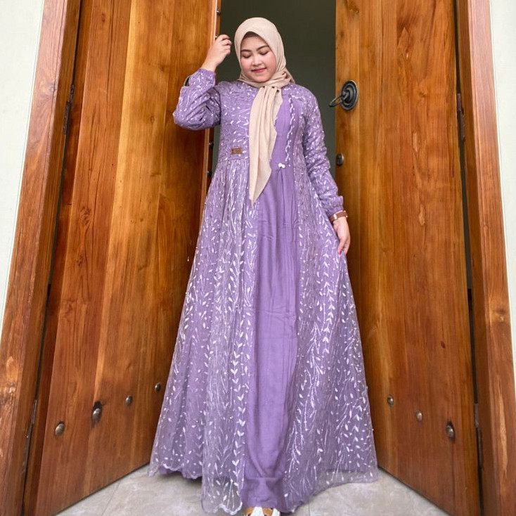 Gamis Amanda Mutiara (Free Pouch & Goodie Bag) Tille Mix Rayon Twill Premium