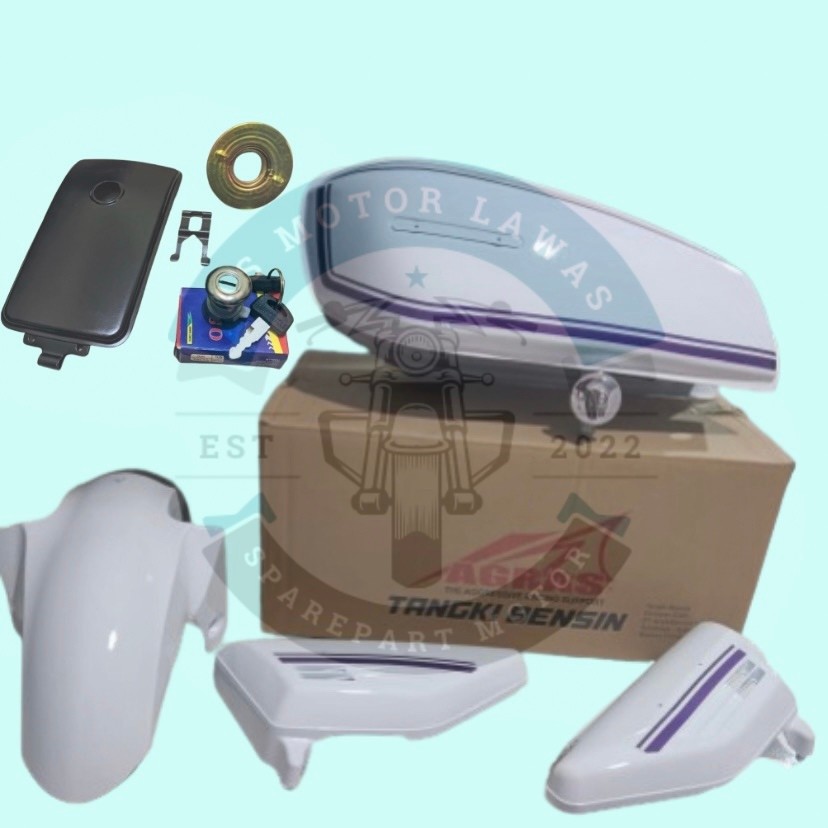 Paket tangki gl100 set box aki gl tutup tangki slebor gratis custom