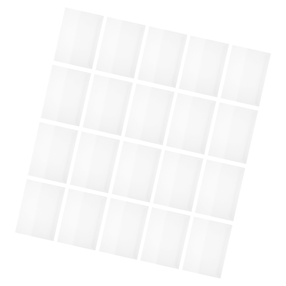 

20 Pcs Waterproof Book Covers Clear Plastic Sleeves for Hardcover Softcover Magazines File Holders PP Transparent Protective
