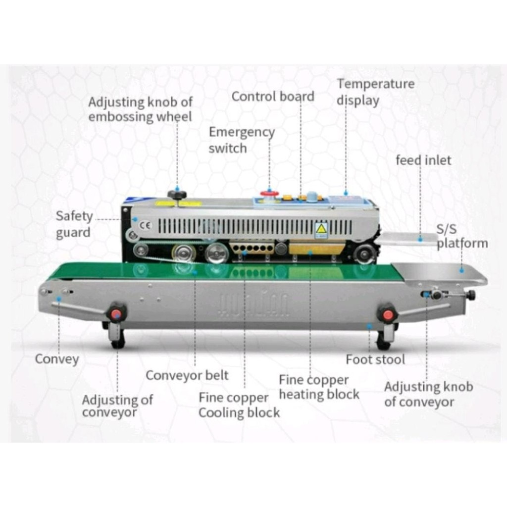 

FRB-770I continuous Band Sealer/ Mesin Press Segel