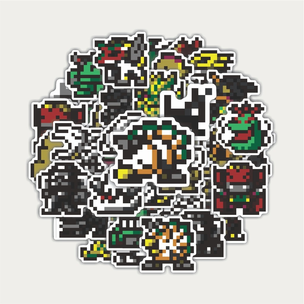 

Sticker Pack Stiker Pixel Digimon V30 | Sticker TUMBLR | Stiker LAPTOP KOPER HELM