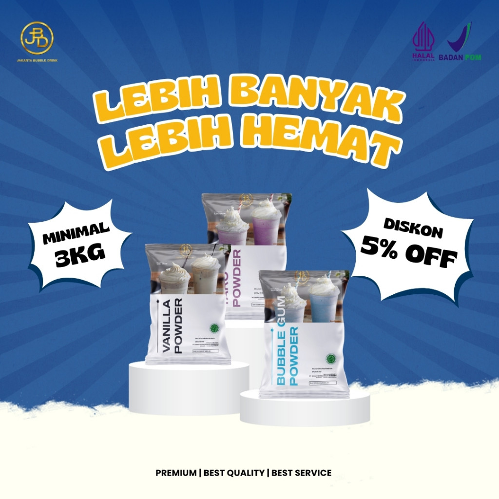 

New [Beli Banyak Lebih Hemat! Paket Bubuk Minuman - Diskon GILA] Bubuk Minuman PREMIUM 1kg Aneka RASA | JBDPremium
