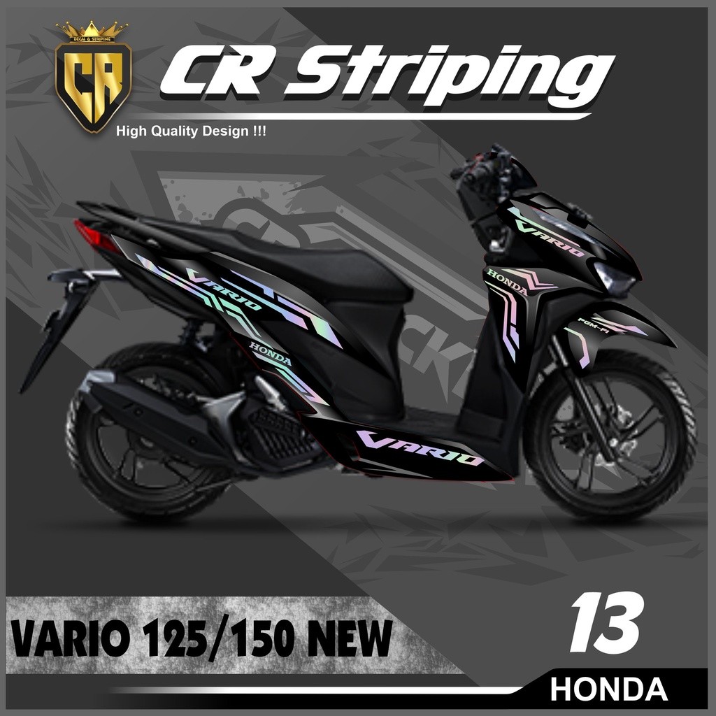 Cutting Sticker Vario 150 & 125 New - Aksesoris Motor Stiker Honda Vario New Schotlite Cutting Stike