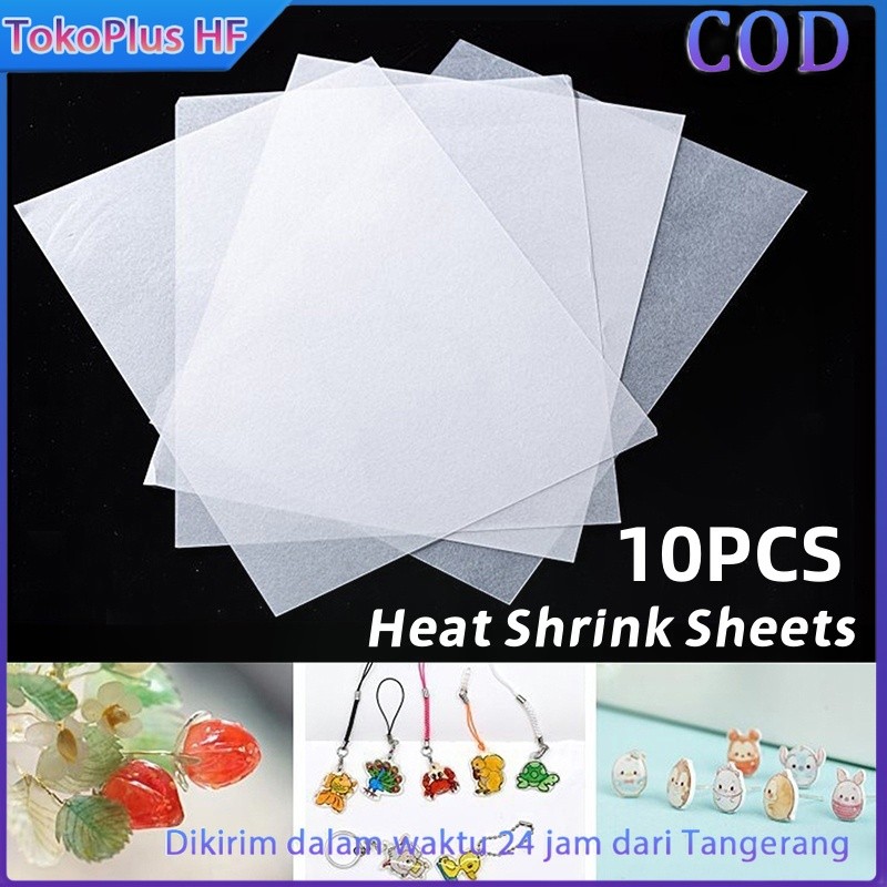 

10pcs DIY Kertas Shrink /Shrinky Plastic Heat Shrink Sheets 20*29cm kertas Heat Shrink 20*29cm DIY Sheets Blank Shrink Flim - TokoPlusHF