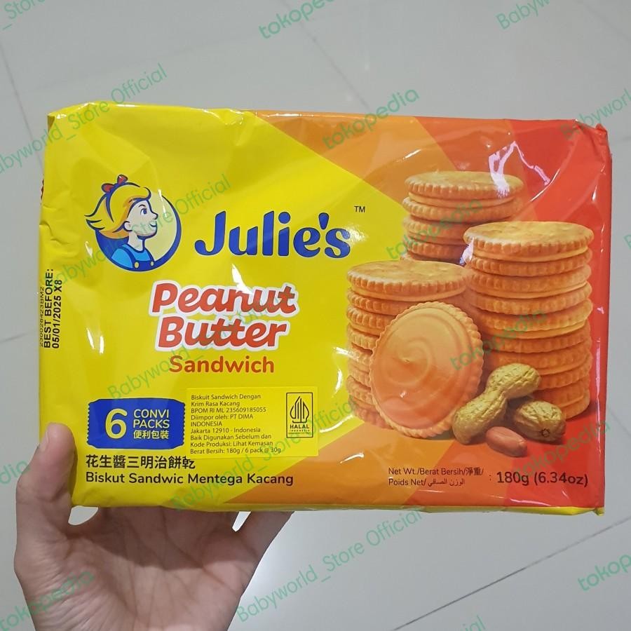 

Julie's Sandwich Biscuit 168gr Import Rasa Cheese / Peanut Butter