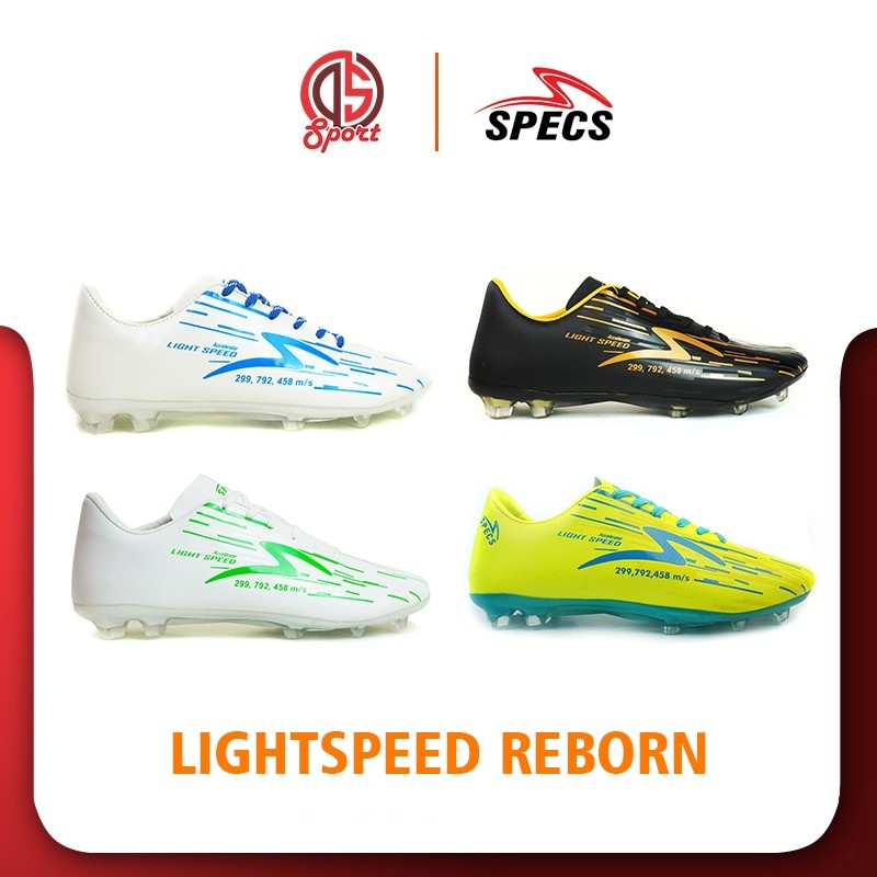 Promo Sepatu Sepak Bola Specs Lightspeed Reborn Ls Fg Hitam Polos 39-43