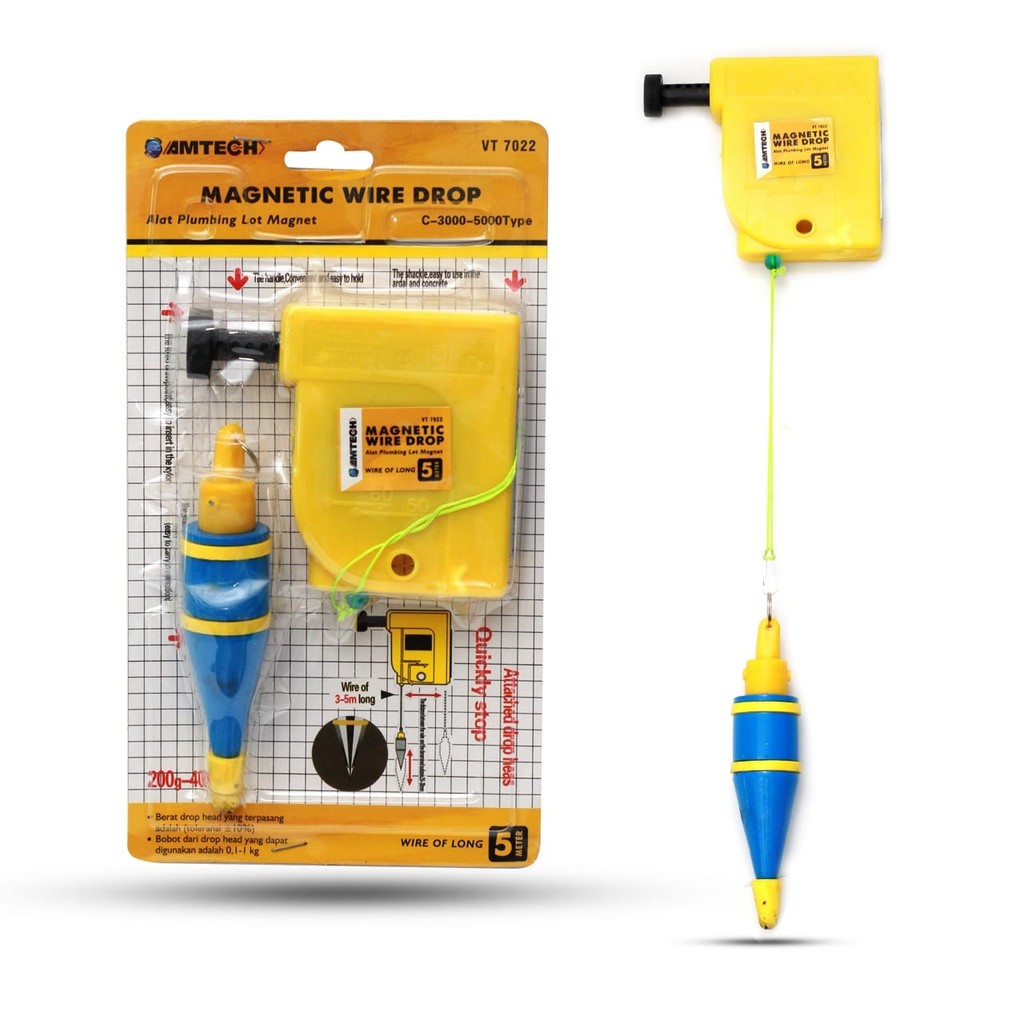 

Alat Plumbing / lot Benang Magnet / Magnetic Wire Drop 5M