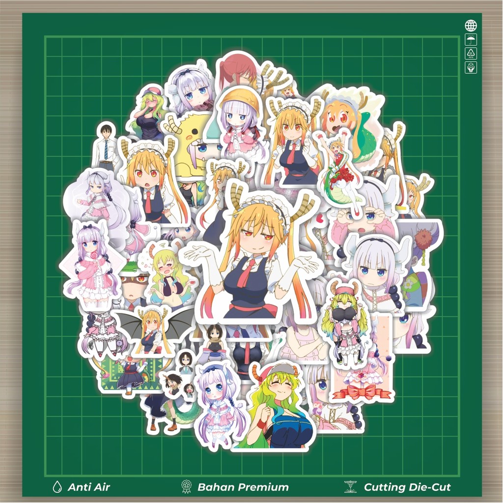 

HOT 50 PCS STIKER Stiker Anime Series Miss Kobayashi's Dragon Maid Karakter Mix 1 Stiker Fashion Cars Decal Dingin Kartu Album Custom Vinyl Anti Air- Sticker Aesthetic Buku Journal Koper Casing HP Tablet Laptop Helm Motor Botol Minum