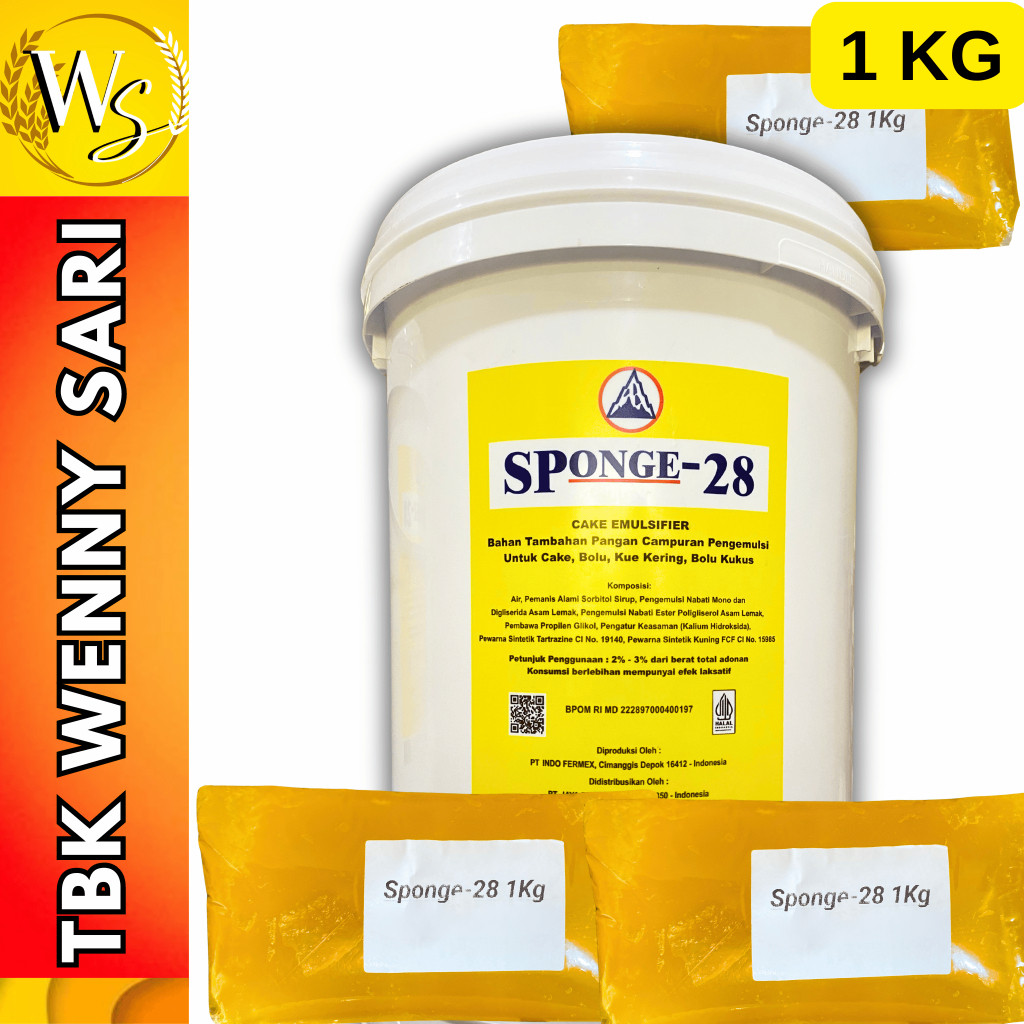 

SPONGE 28 SP CAKE EMULSIFIER REPACK 1 KG