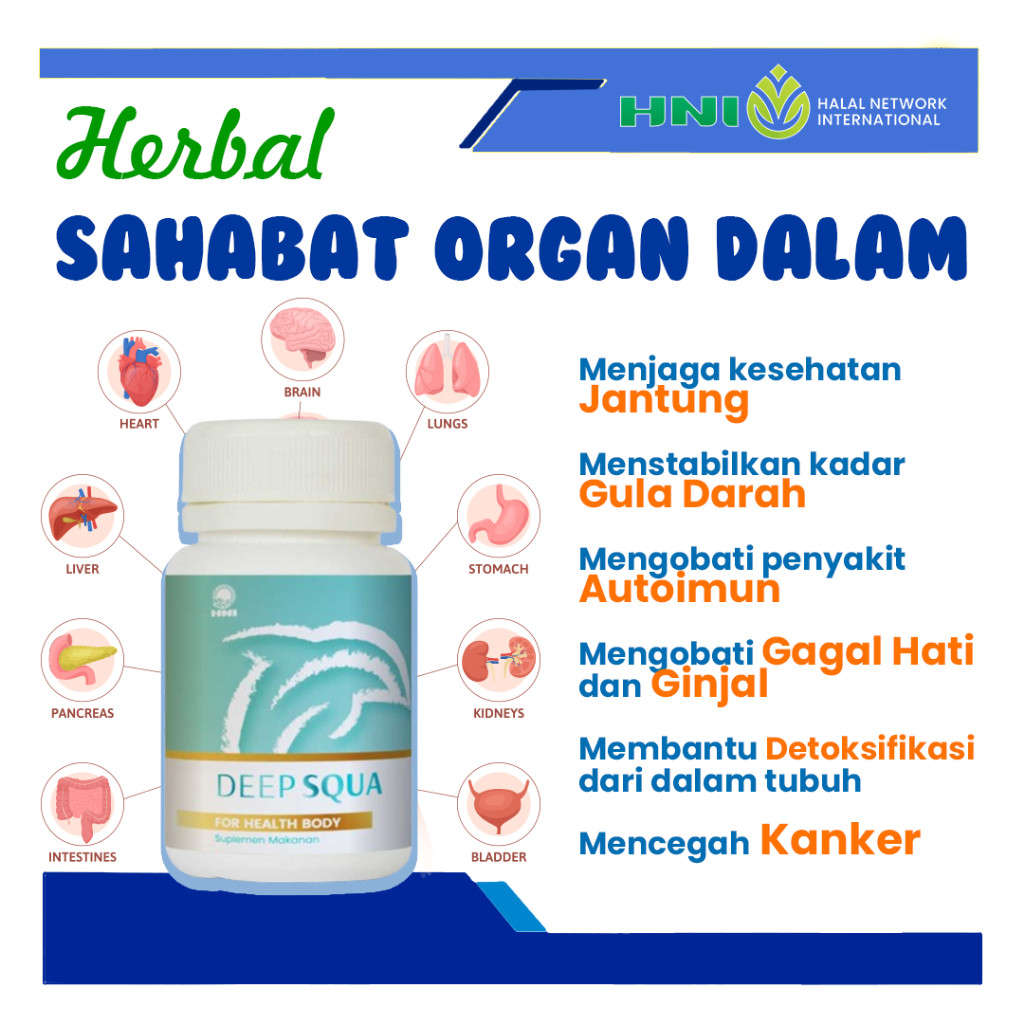 Kapsul minyak hati ikan hiu DEEP SQUA HNI HPAI