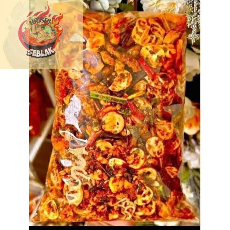 

Seblak krispi Seblak Mix Krupuk Seblak Campur Pedas Daun Jeruk 500gram 1kg
