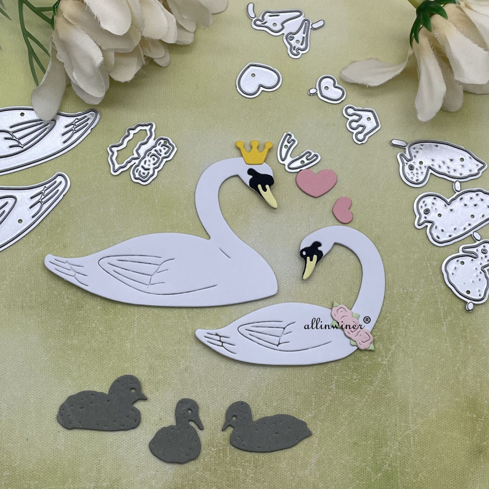 

Swan decoration Metal Cutting Dies Stencils Die Cut for DIY Scrapbooking Album Paper Card Embossing