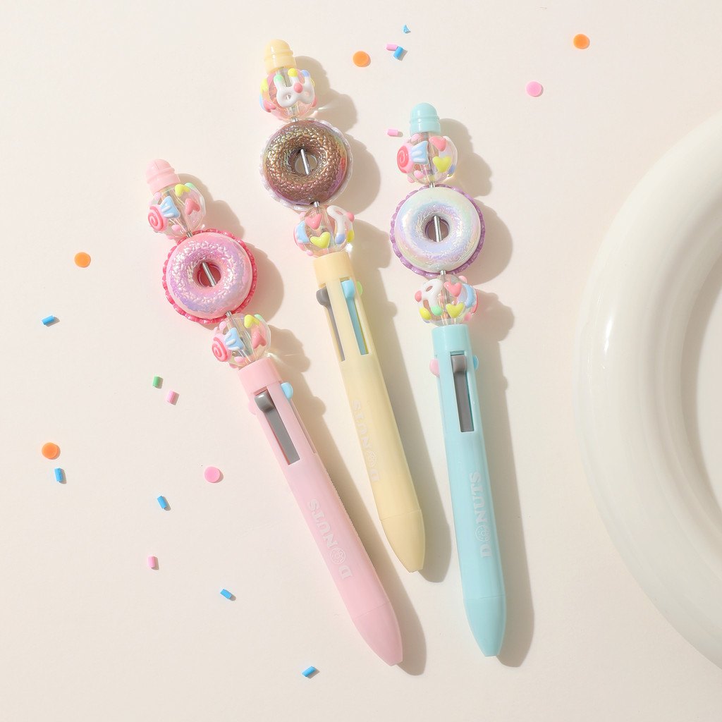 

4-Color Fashion Ballpoint Pens, Medium Point (1.0mm), 4 Colorful Inks in One Multicolor Pen, 3-Count Pack