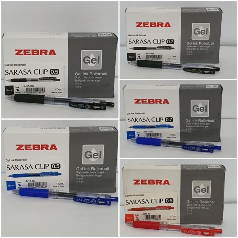 

Pulpen Gel Zebra Sarasa ( 1pak/12pcs )