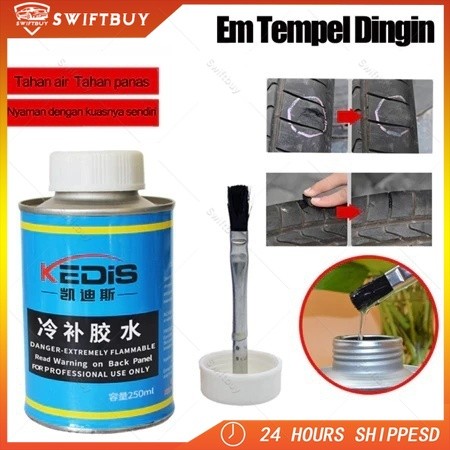 250 ML Lem Tambal Ban Lem perbaikan ban Lem Ban Hitam Roda Kendaraan - Lem Ban Roda Kendaraan Car Ti