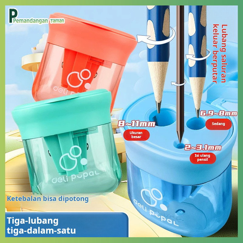 

Rautan pensil tiga lubang, rautan pensil untuk siswa sekolah dasar, rautan pensil batang tebal untuk anak-anak khusus sekolah dasar