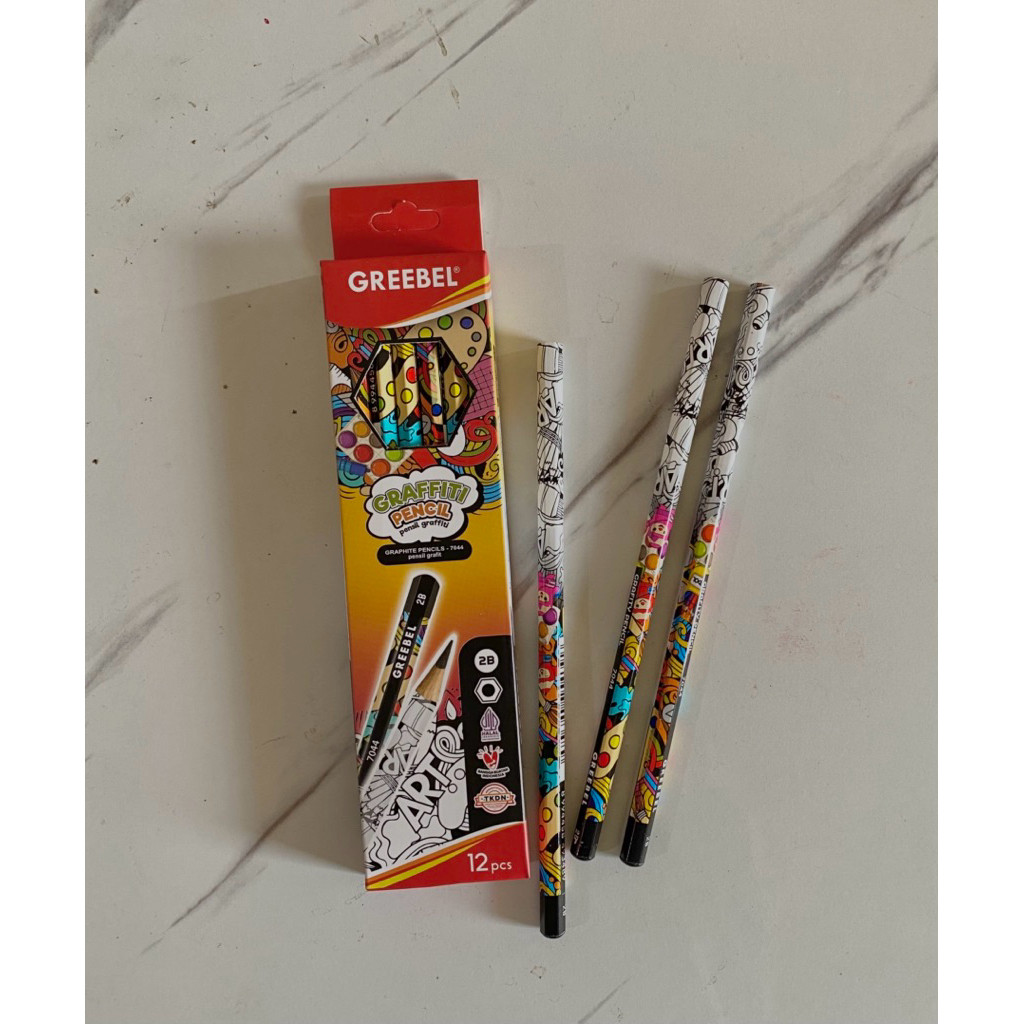 

(Lusin) PENSIL 2B Greebel Grafiti (Min. Order 6 Lusin)