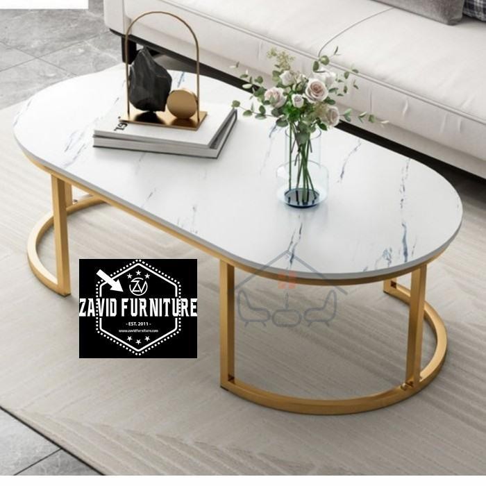 COFFE TABLE MARMER ASLI OVAL