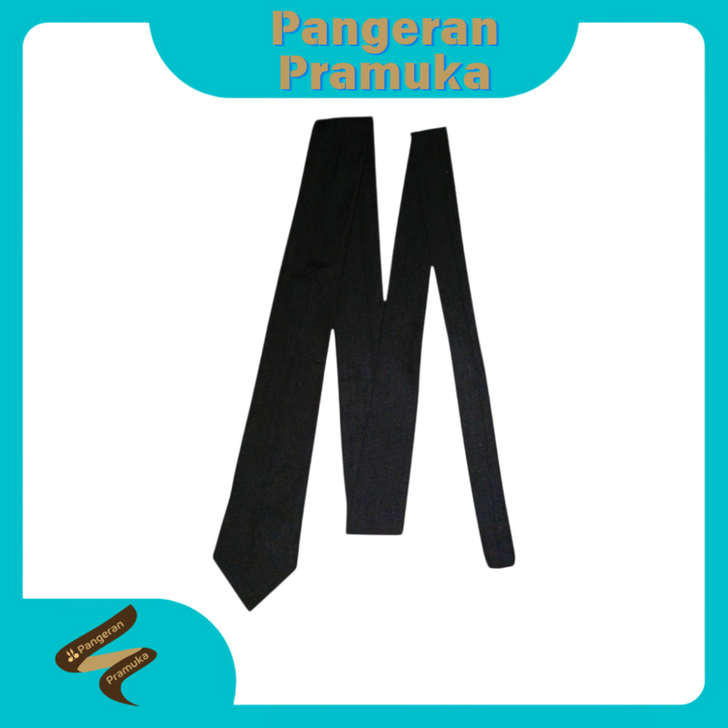Dasi Hitam Panjang Polos 140cm Bahan Bagus Famatex Ospek