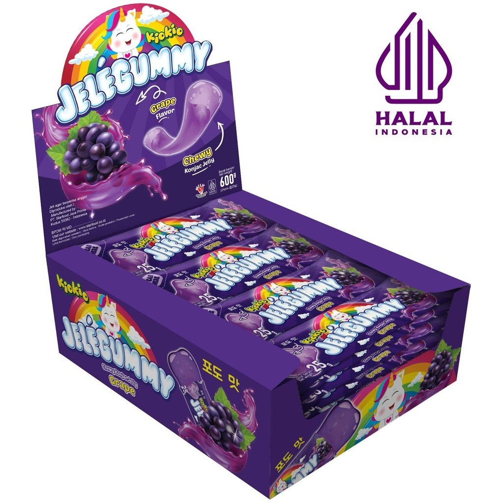 

Kiokio Jelegummy Anggur HALAL 24 pcs 600gr