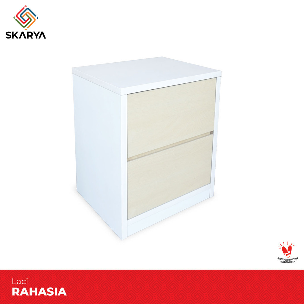 Laci Penyimpanan Nakas Bedside Meja Samping Rak Laci Rahasia (Baru)