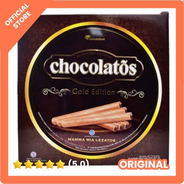 

Chocolatos 350gr Gold edition kaleng dus