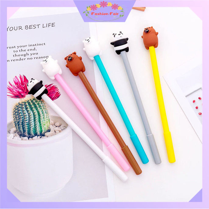 

FASHUON FAIR S5611 Pena Pulpen Gel Karakter Bare Bear / Alat Tulis Sekolah Kantor ATK / Pena Motif Karakter Beruang Lucu / Stationary
