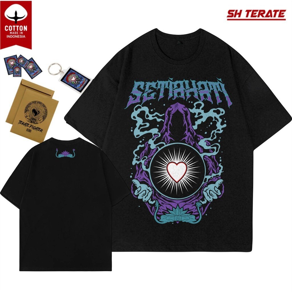 Kaos SH Terate SH DEVIL FRONT Kaos Raja Tega Terjal Setia Hati Terate PunkSHter