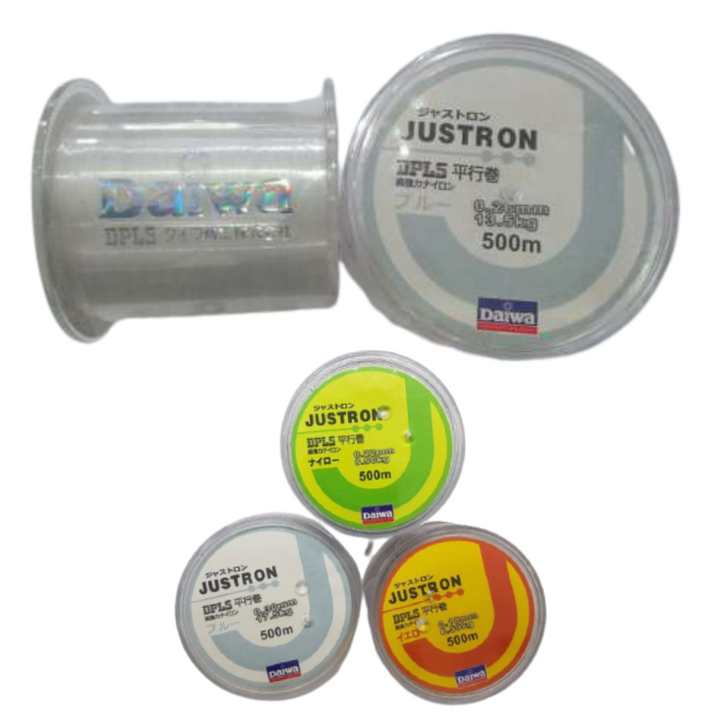 Senar Pancing Daiwa Justron Original Putih Panjang 500 meter Senar Kuat Tali Pancing Laut sungai