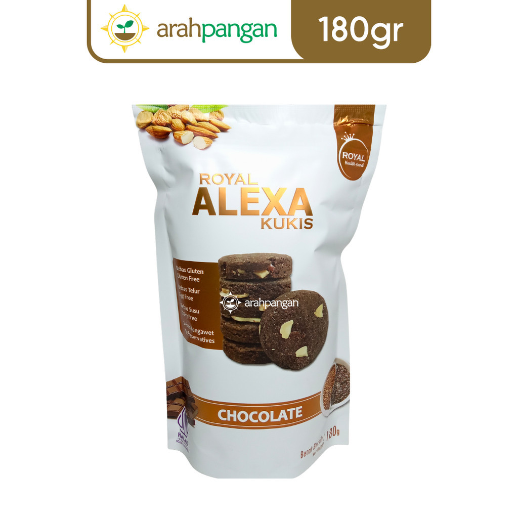 

Alexa Cookies Almond Coklat Gluten Free 180gr