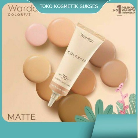 WARDAH COLORFIT MATTE FOUNDATION | foundation matte WARDAH
