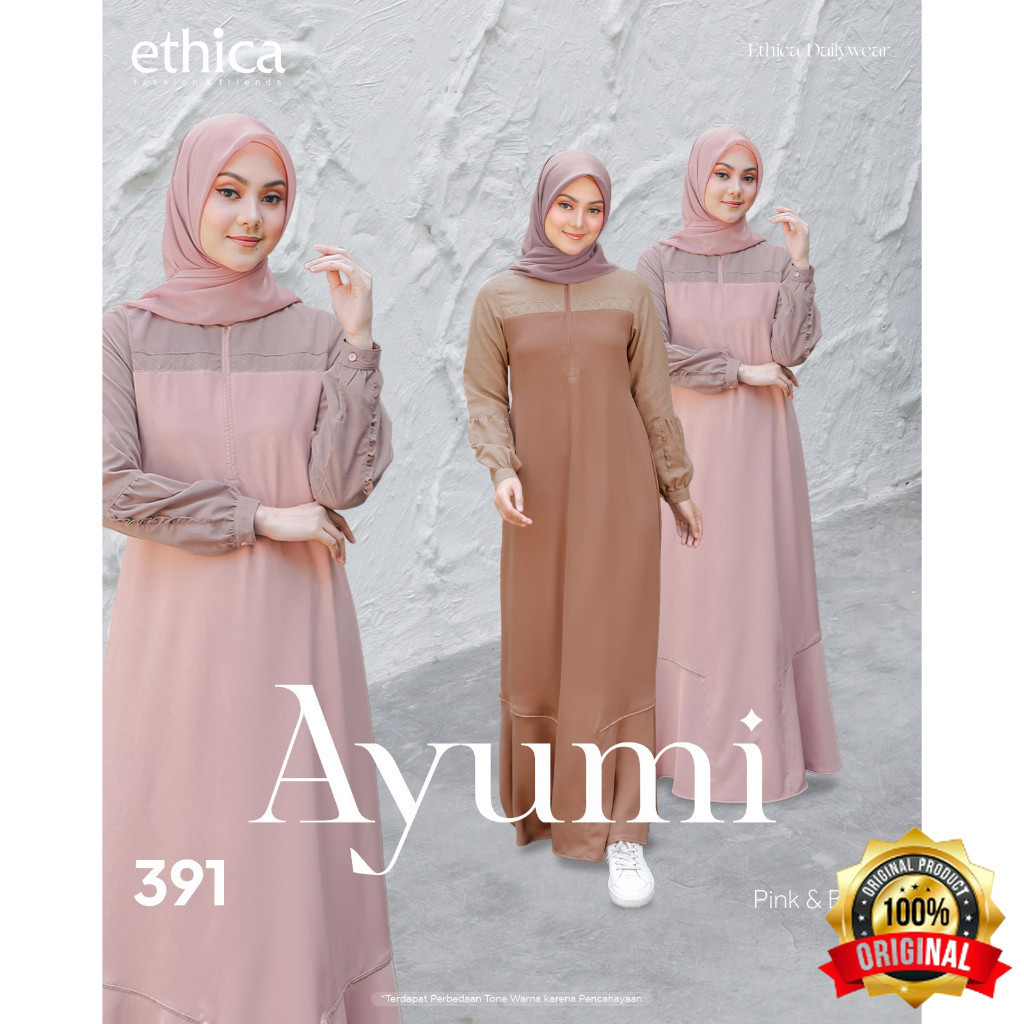 ESP - Ethica Dress Daily Ayumi 391 Baju Muslim Wanita Original