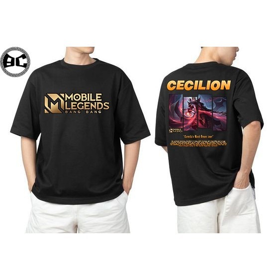 KAOS MOBILE LEGEND HERO CECILION - KAOS DISTRO - KAOS COTTON COMBED 24s NYAMAN DAN ADEM SABLON PREMI