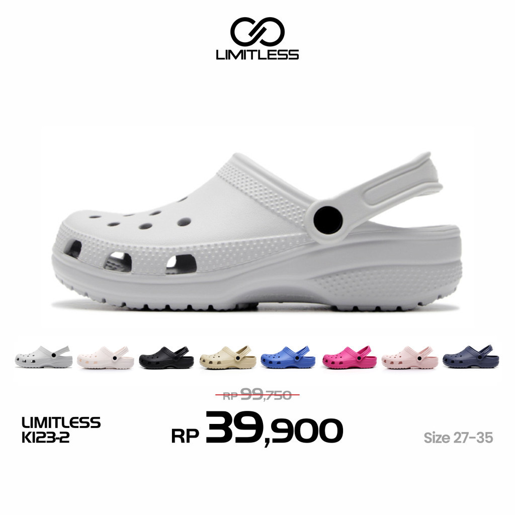 Limitless Sandal Slop Anak Laki Laki Terbaru 2026 Polos Eva Kekinian Sendal Selop Anak Cowok Unisex 