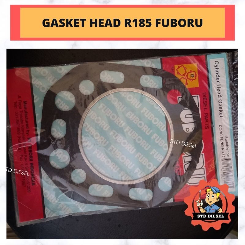 Gasket Head Mesin Diesel R185 10 HP PK Fuboru Mesin Molen Diesel Engine