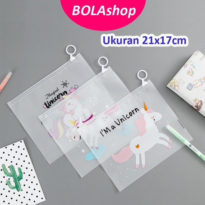 

Kotak Pensil Unicorn | Zipper Bag Pouch Kosmetik Penyimpanan Serbaguna - Zip Unicorn
