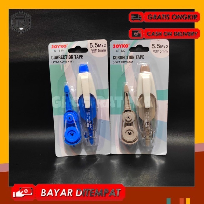 

TIPE X, TIPE X KERTAS, TIPE X PITA, CORRECTION TAPE CT 520 JOYKO