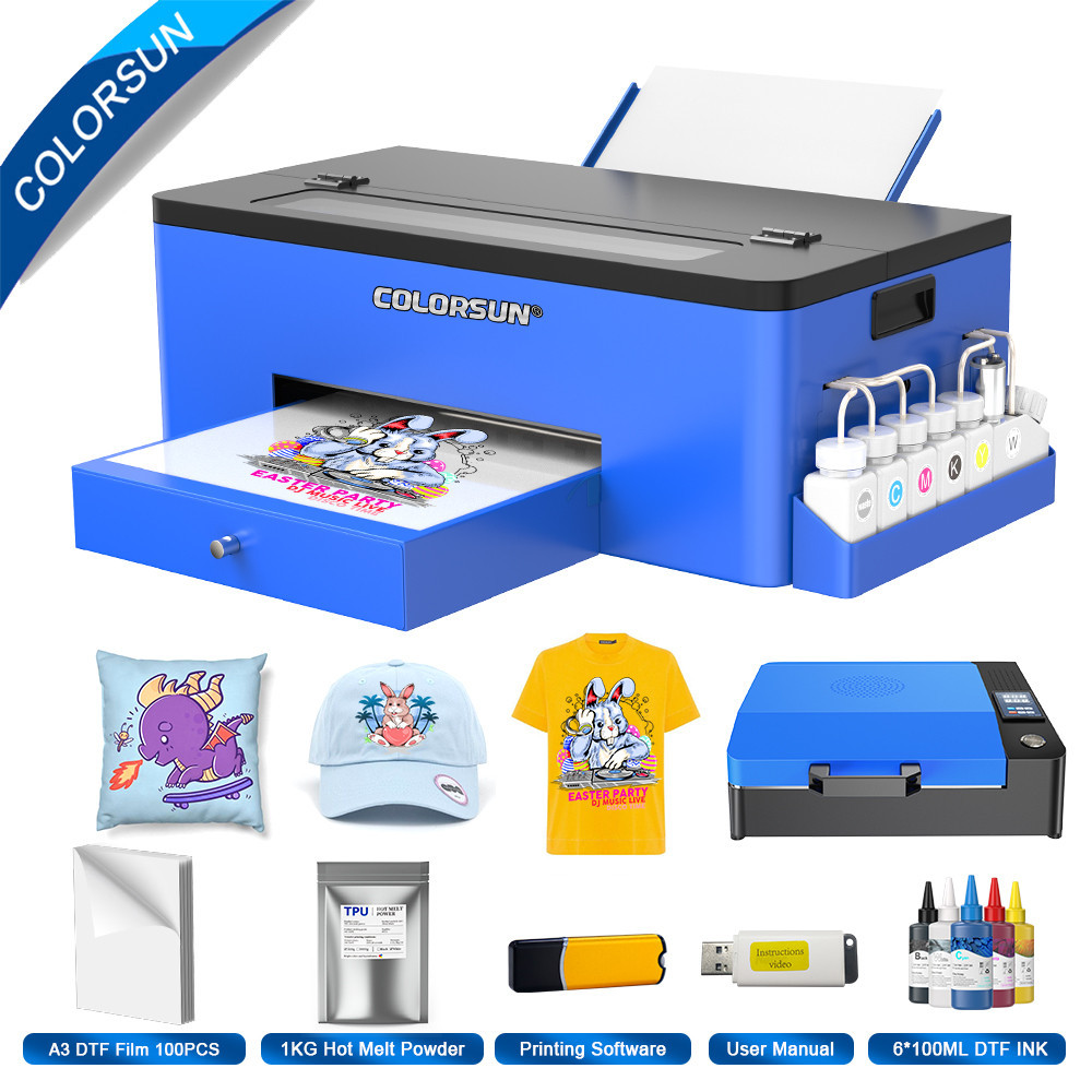 Colorsun DTF Printer For Epson L1800 L805 impresora a3 dtf Transfer Printer a4 T-shirt Printing Mach