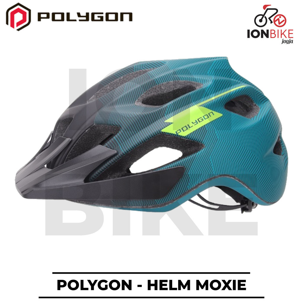Helm Polygon Moxie Turqoise Sepeda MTB Gunung Terbaru Ringan Awet Murah Bolt A20 A06 G16 A23 A28 Cli