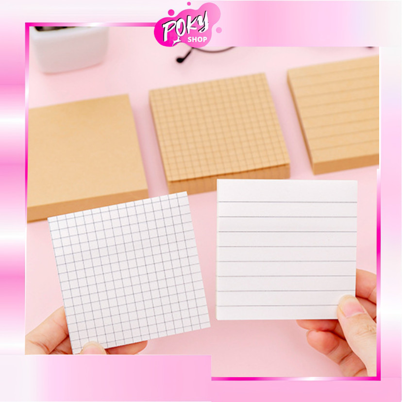 

POKY - S6291 Sticky Note Memo Kraft Paper / Memopad Sticky Notes Vintage / Memo Tempel Mini Simple