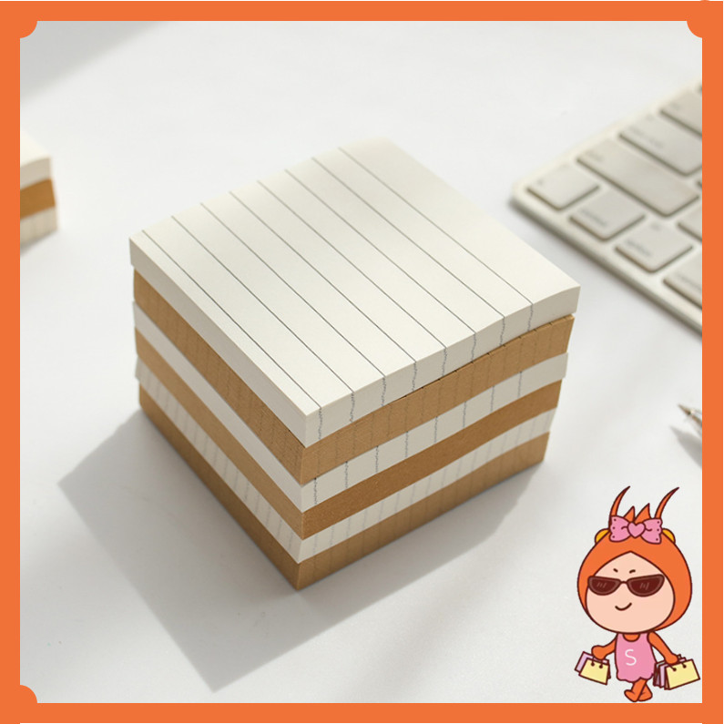 

Reseller Welcome - S6291 Memopad Sticky Notes Vintage / Memo Tempel Mini Simple / Sticky Note Memo Kraft Paper